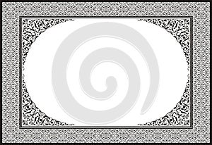 rectangular frame ornament design pattern. nice frame ornament