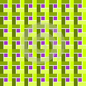 Green toned square and violet centre squre pattern - background