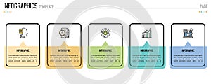 Rectangular infographic for business presentation
