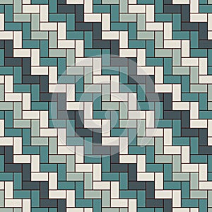 Rectangular interlocking blocks wallpaper. Parquet background. Seamless surface pattern design with repeated rectangles.