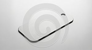 A rectangular key tag with rounded