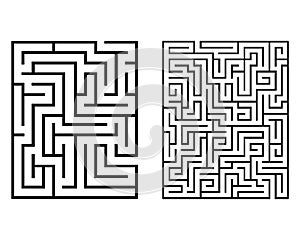 Rectangular labyrinths isolated