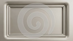 Rectangular Metallic Frame with Soft Rounded Edges and Subtle Gradient Background border