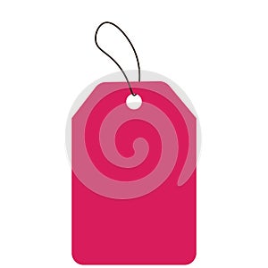 Pink coloured Sell tag tag for different use
