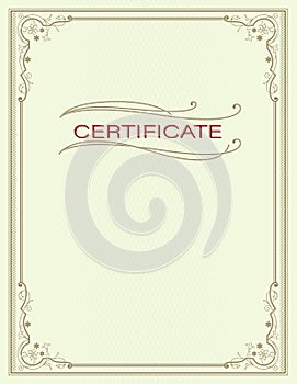 Rectangular ornate framework. Decorative floral corners.