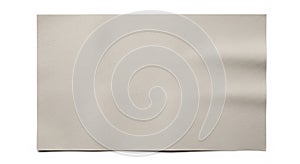 Rectangular piece of plain, slightly textured paper on a white background. The paper is light gray