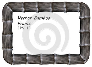 Rectangular Rotund Bamboo Frame