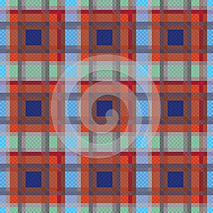 Rectangular seamless pattern in mainly muted hues