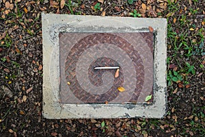 Rectangular sewer with a rust