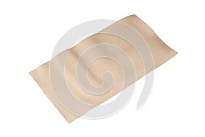rectangular sheet of raw lasagna dough isolated on white background. pasta