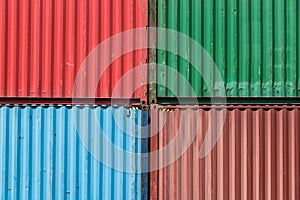 Rectangular, shipping container pattern