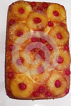 Upside down pineapple cake