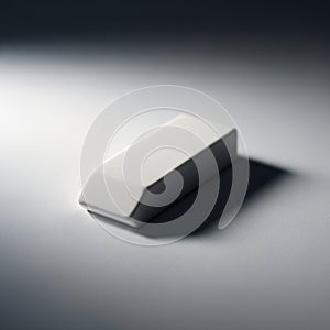 It casts a soft shadow, suggesting a light source from the left