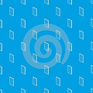 Rectangular window frame pattern vector seamless blue