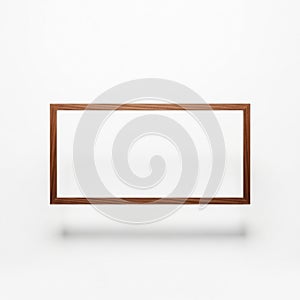 The frame's clean lines and smooth texture, with no artwork or image