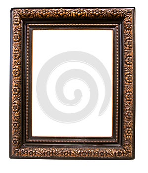 Rectangularframe for photo on isolated background
