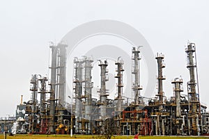 Rectification columns, gas separation unit at oil refiner