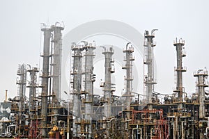 Rectification columns, gas separation unit at oil refinery, petrochemical