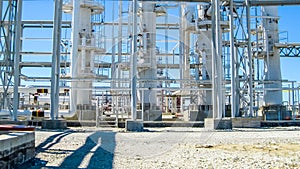 Rectification columns of the oil refinery