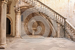 Rector's Palace courtyard. Dubrovnik. Croatia