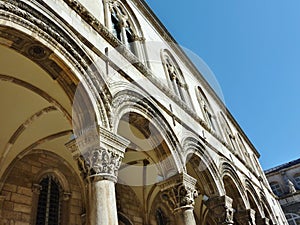 The rectors palace in Dubrovnik in Croatia