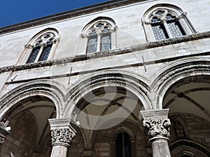 The rectors palace in Dubrovnik in Croatia