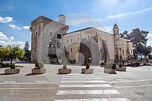 The Rectors Palace, Rocca dei Rettori, located in IV Novembre square, Benevento Castle, Benevento, Italy