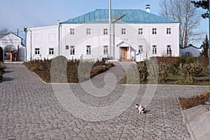 Rectorâ€™s corps at the entrance to the Transfiguration Monastery in Yeniseysk city.