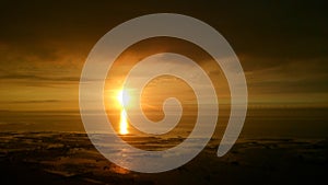 Reculver beach sunset