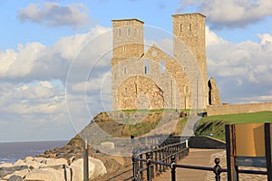 Reculver Towers and Roman Fort by the Sea