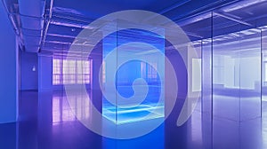 recuperation system installation, modern interior .