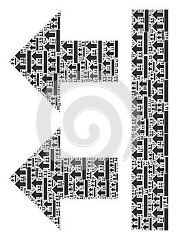 Bring Left Fractal Mosaic of Itself Icons photo