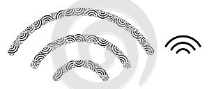 Wi-Fi Source Recursion Collage of Wi-Fi Source Icons