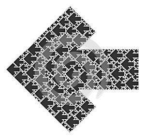 Arrow Left Recursive Composition of Itself Icons