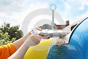 Recycing, segregation of garbage into a container