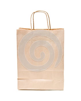 Recyclable; reusable brown paper bag