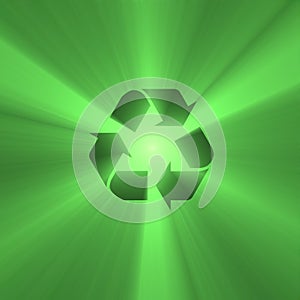 Recyclable sign green light flare