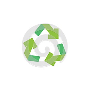 Recycle arrows flat icon