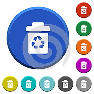Recycle bin beveled buttons