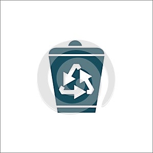 Recycle bin Icon Vector Ilustration