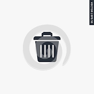 Recycle bin, premium quality flat icon