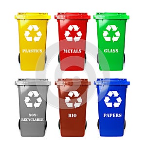 Recycle bins photo