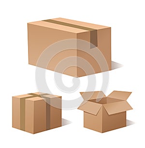 Recycle brown box packaging