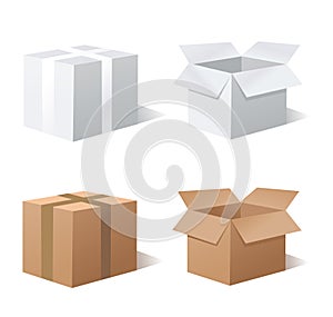 Recycle brown box packaging