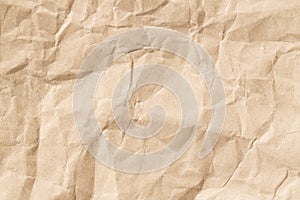 Recycle brown paper crumpled texture, Old paper surface for background