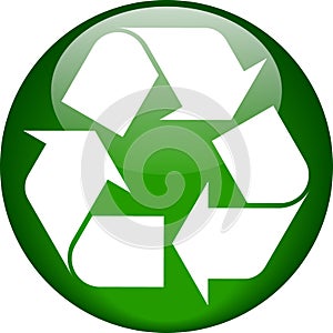 Recycle button green