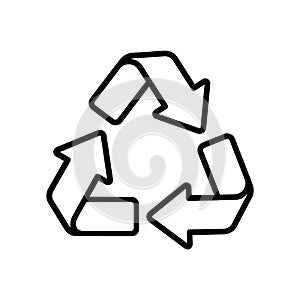 Recycle editable logo, environment icon
