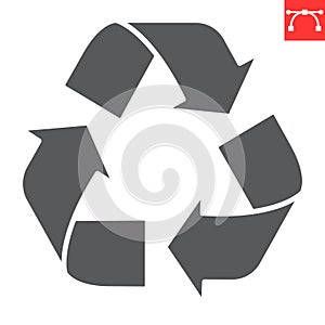 Recycle glyph icon