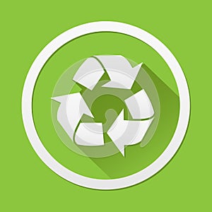 Recycle icon great for any use. Vector EPS10.