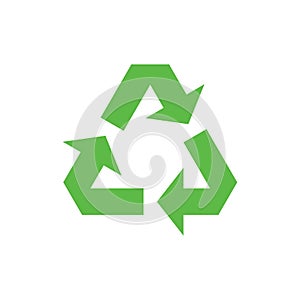 Recycle icon, Recycle Recycling symbol. Vector illustration. Isolated on white background